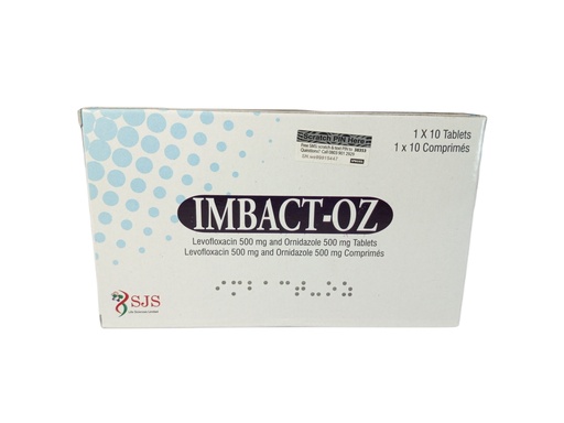 [akd491] Imbact-oz (Levofloxacin 500mg and Ornidazole 500mg) Tablets