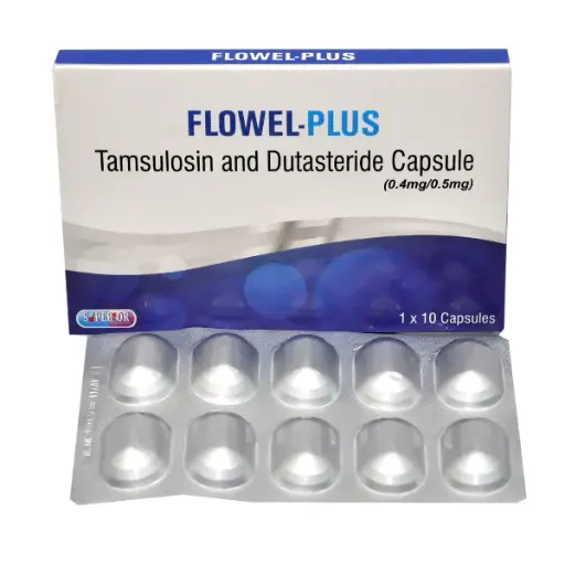 [akd406] Flowel Plus (Tamsulosin & Dutasteride) caps 0.4/0.5mg