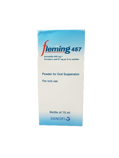 [akd401] Fleming 457mg (amoxicillin/clavulanic acid) syrup 70ml