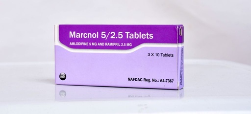 [akd1037] marcnol (Amlodipine 5mg Ramipril 2.5mg)