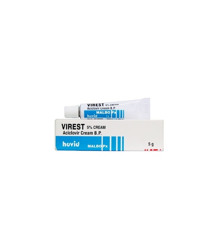 [akd983] Virest (aciclovir 5%) Cream 5g