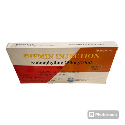 [akd056] Aminophylline Injection (dipmin) 250mg/10ml
