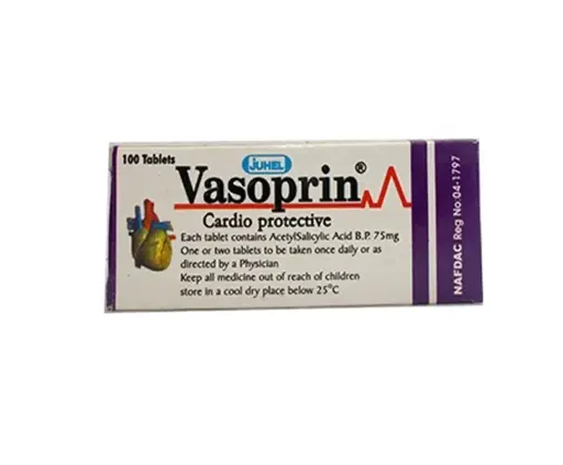 [akd970] Vasoprin (acetyl salicylic acid) 75mg tabs