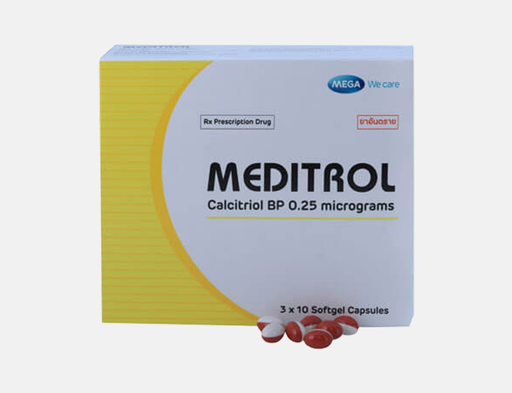 [akd602] Meditrol (Calcitriol) 0.25mcg caps
