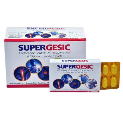 [akd900] Supergesic (Diclofenac, pcm, chlorzoxazone)